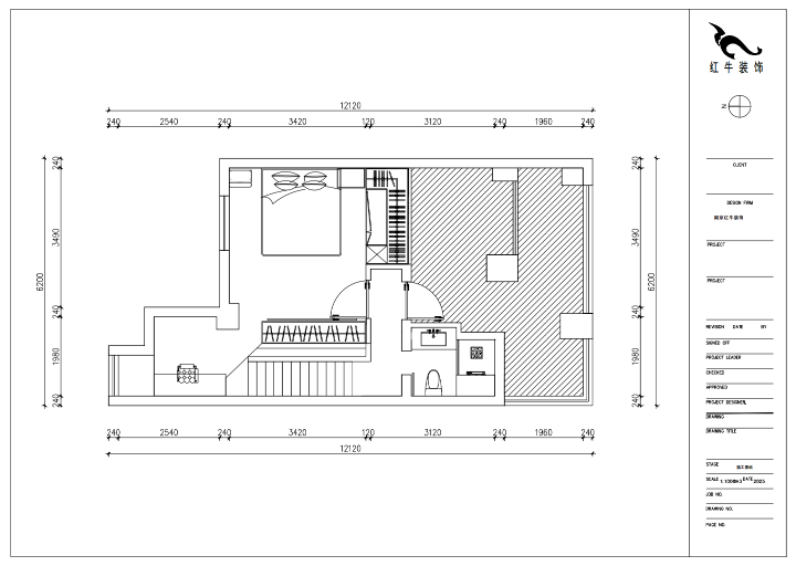 朱明琪｜萊茵鉑郡922室-69㎡-原木風(fēng)格｜復(fù)式｜loft公寓｜2室2廳2衛(wèi)｜老房裝修｜定制家｜全包12萬(wàn)｜00_04二樓平面設(shè)計(jì)圖