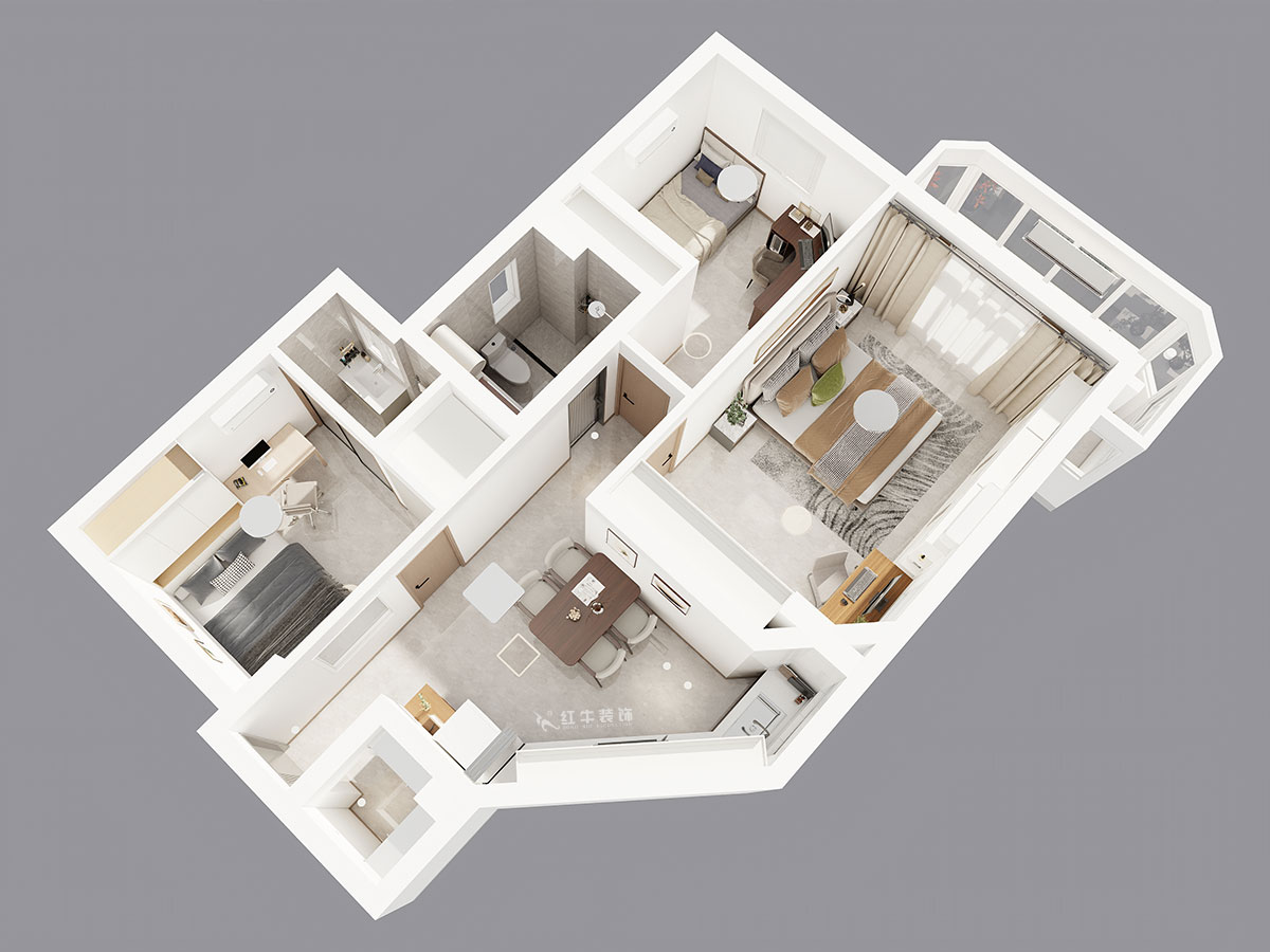 孟憲濤｜金寶花園4-2605-95㎡-現(xiàn)代簡(jiǎn)約風(fēng)格｜3室1廳2衛(wèi)｜老房裝修｜定制家｜全包14