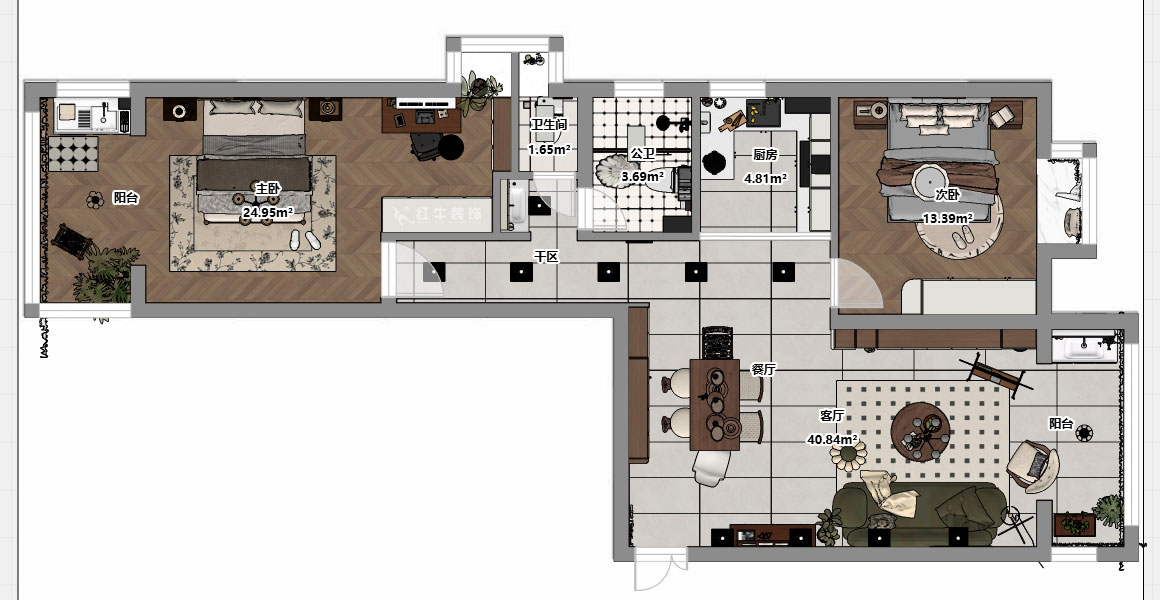 顧娟｜御道嘉庭8-3-612-108㎡-中古風(fēng)｜3室2廳2衛(wèi)｜舊房裝修｜定制家｜全包12