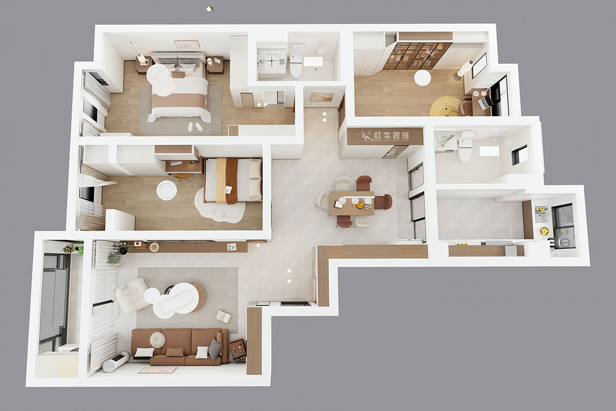 劉萍萍｜凱悅·天琴花園7-2-1304-153㎡-現(xiàn)代簡約風(fēng)格｜3室2廳2衛(wèi)｜老房裝修｜定制家｜全包17