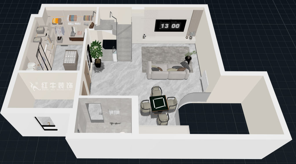 郭志成｜銀城藍(lán)溪郡19-102-300㎡-現(xiàn)代簡(jiǎn)約風(fēng)格｜聯(lián)排別墅｜5室2廳1廚4衛(wèi)｜毛坯裝修｜定制家｜全包31