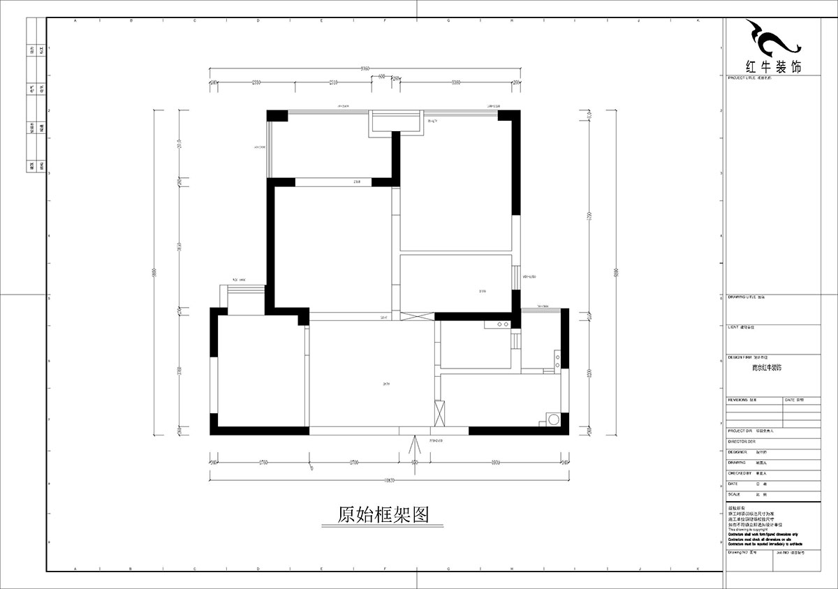 孟憲濤｜雅居樂(lè)花園23-2-2502-88㎡-簡(jiǎn)約中古風(fēng)格｜3室2廳2衛(wèi)｜老房裝修｜定制家｜全包12萬(wàn)｜00_01原始結(jié)構(gòu)圖